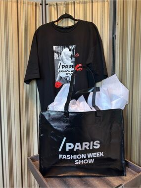 Paris Fashion Show 2026 shirt and bag